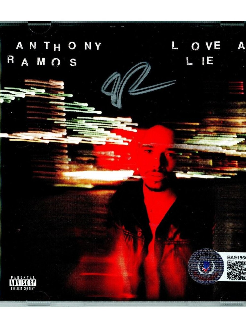 Anthony Ramos Signed Love and Lies CD Beckett BAS COA